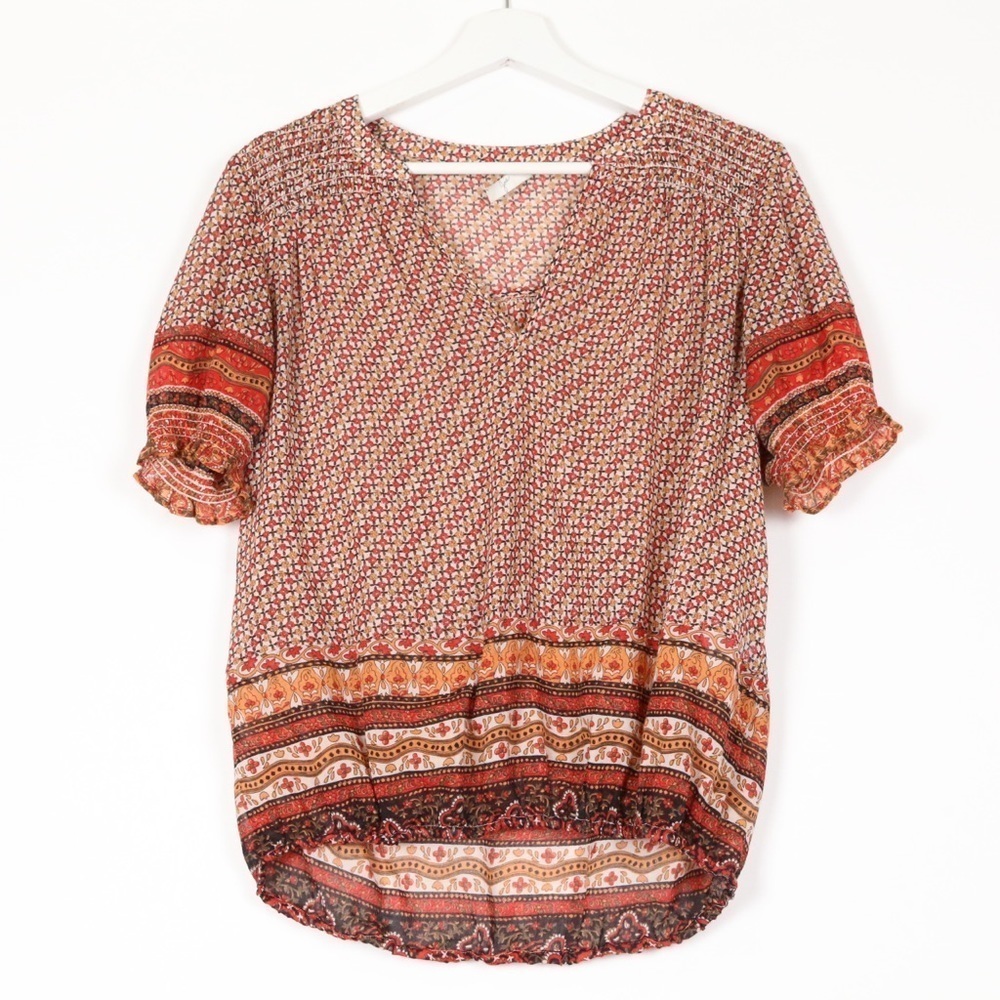 Joie Sheer Cap Sleeve Blouse